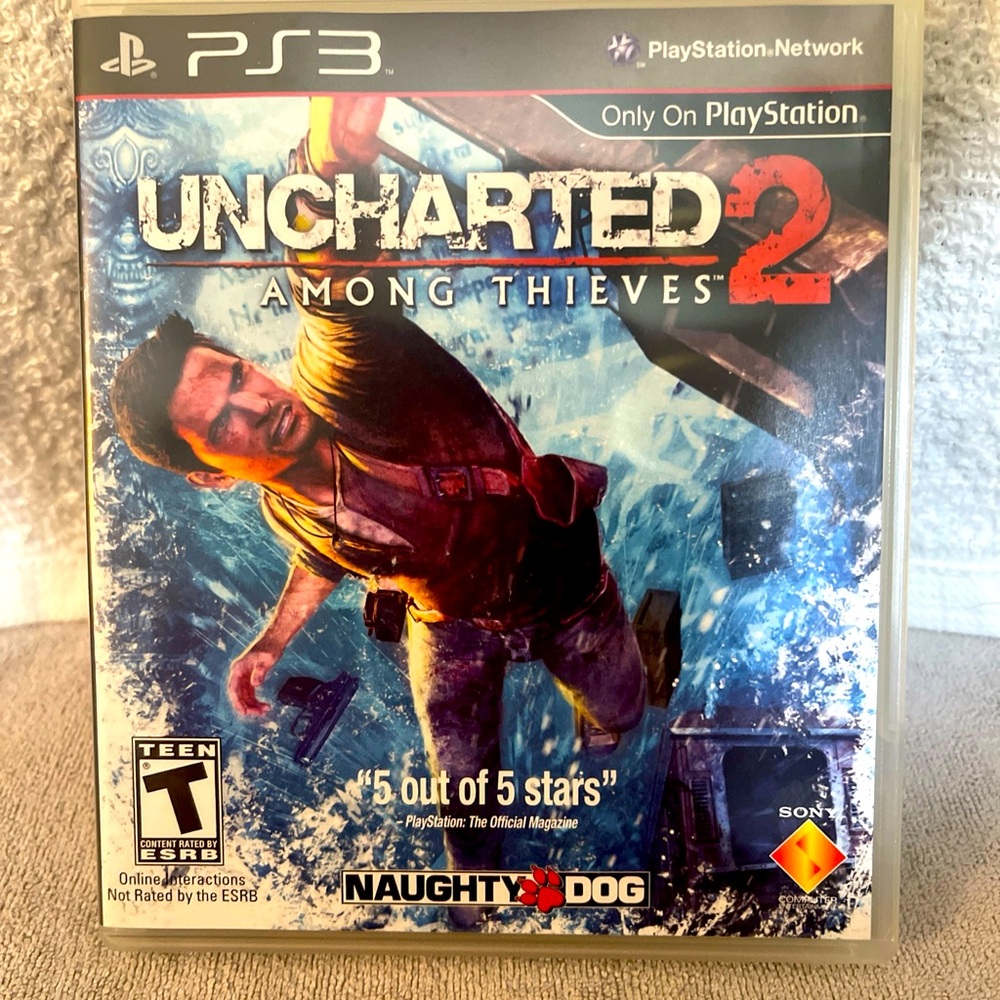 Uncharted 2 Among Thieves PlayStation 3 CIB Manuel & Card Disc In mint Condition